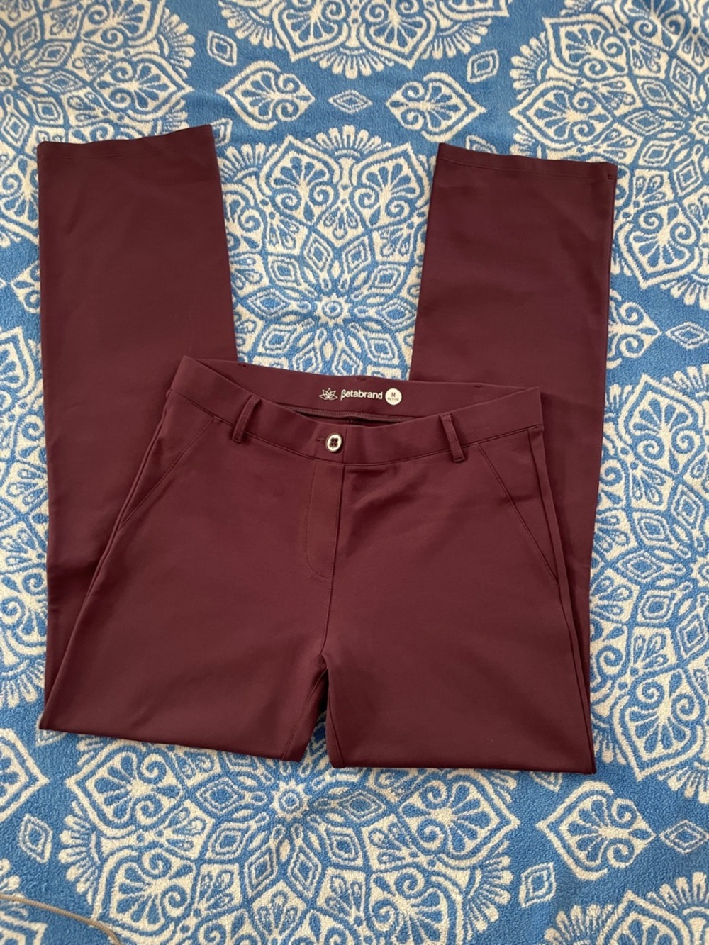 BETABRAND Women’s M Petite Plum Classic DPYP Dress Yoga Pants